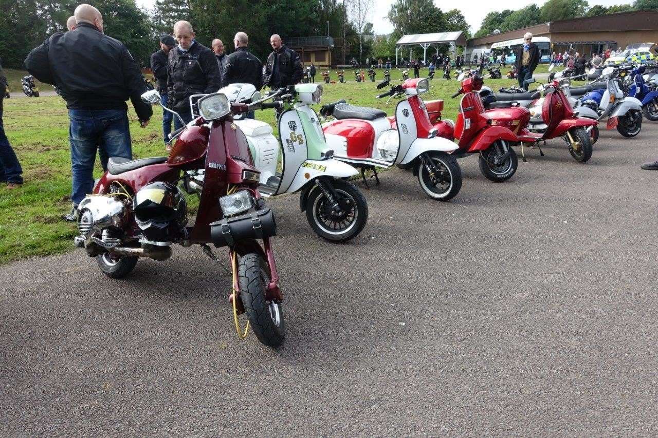 The Granite and Ythan Scooter Club machines.