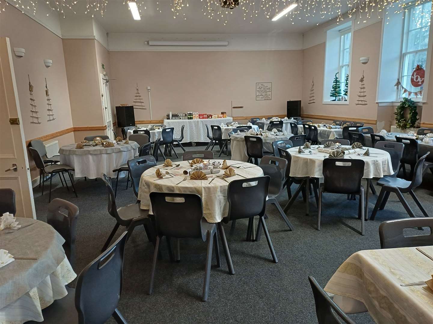 The Boxing Day meal was hosted at Banff River Church.