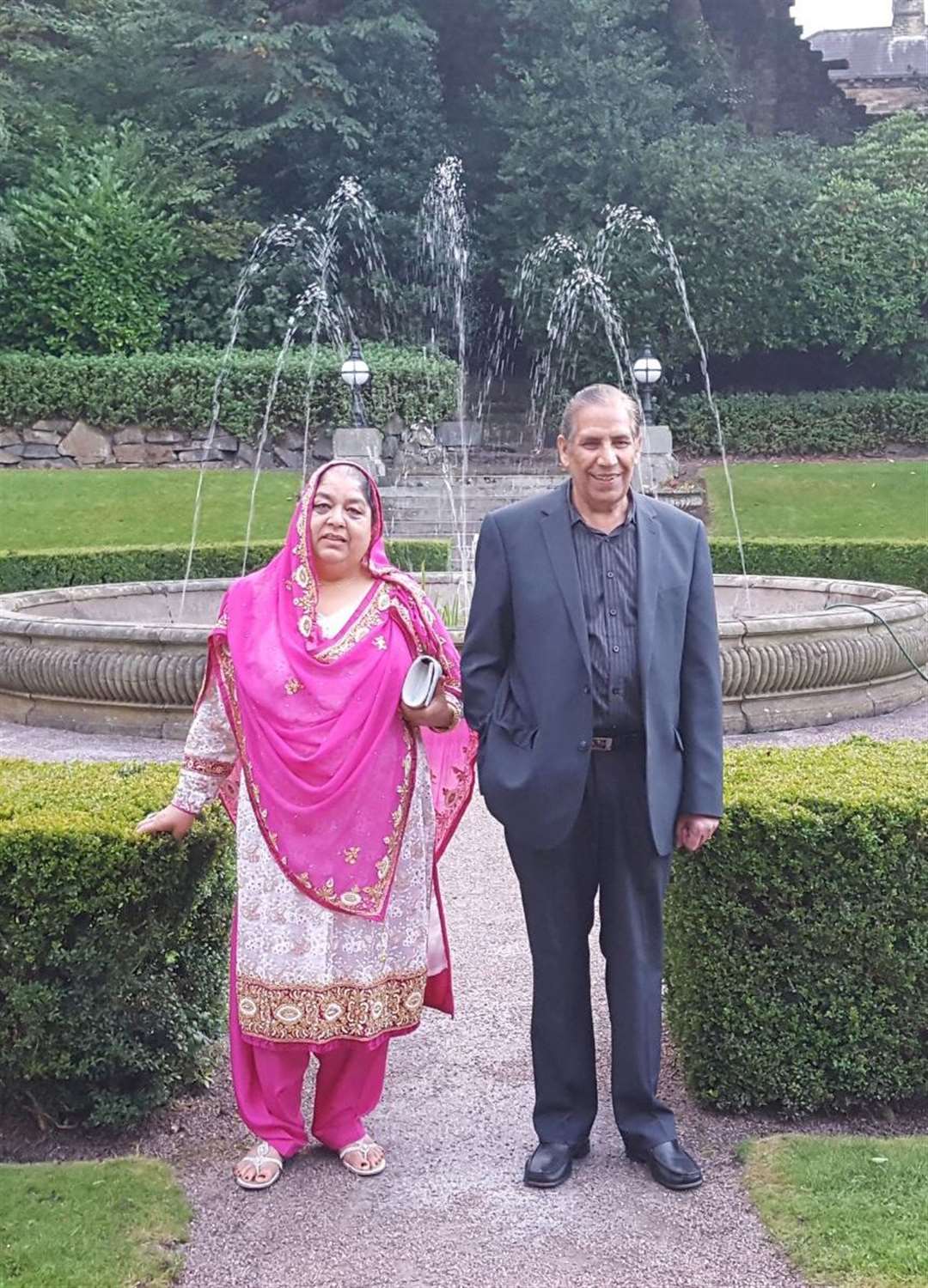 Nargis Begum, left, and her husband (Family Handout/PA)