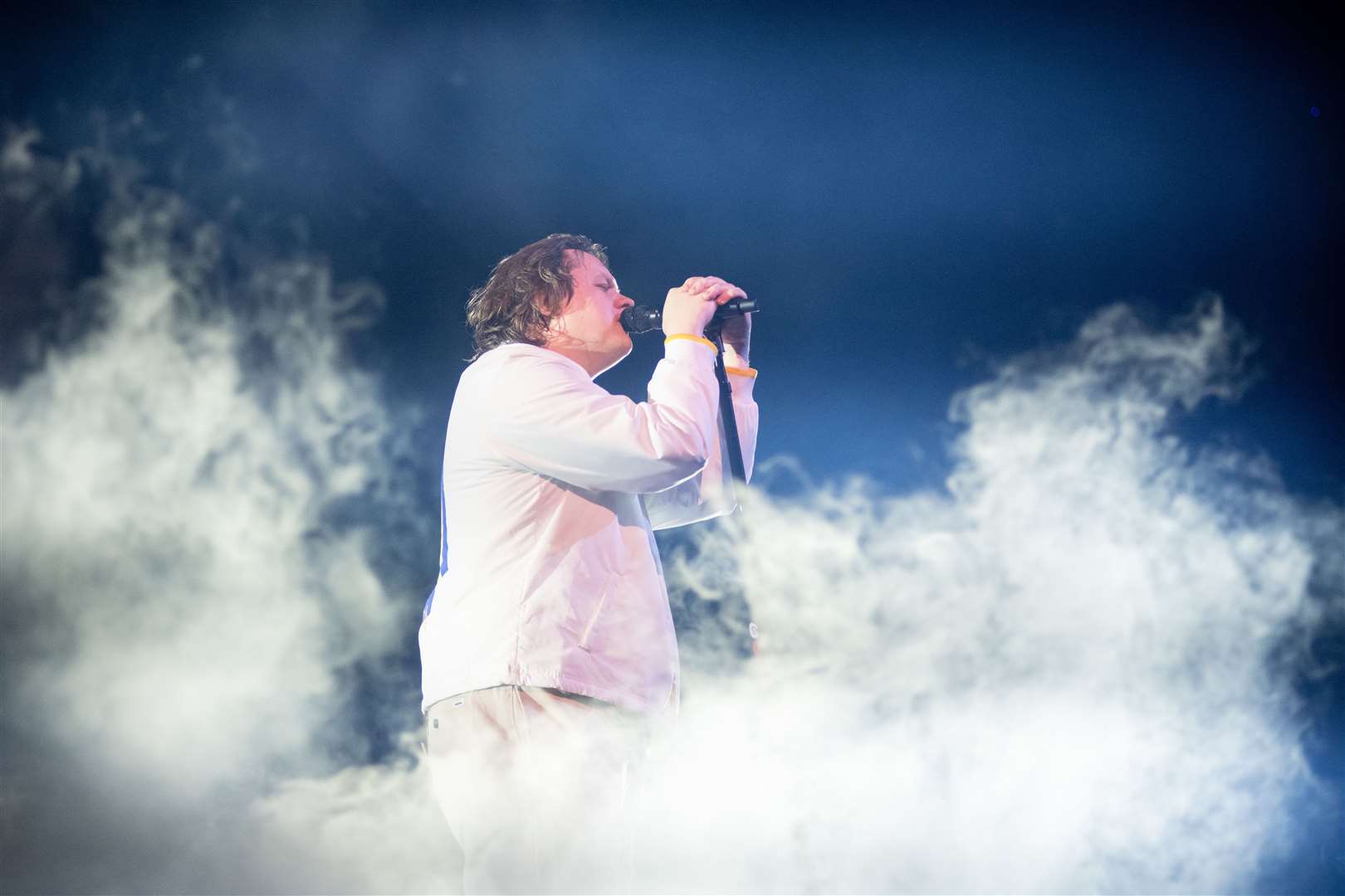 Scottish singer-songwriter Lewis Capaldi performs to a sell-out crowd at Aberdeen's P&J Live arena as part of his UK tour. ..Picture: Daniel Forsyth..