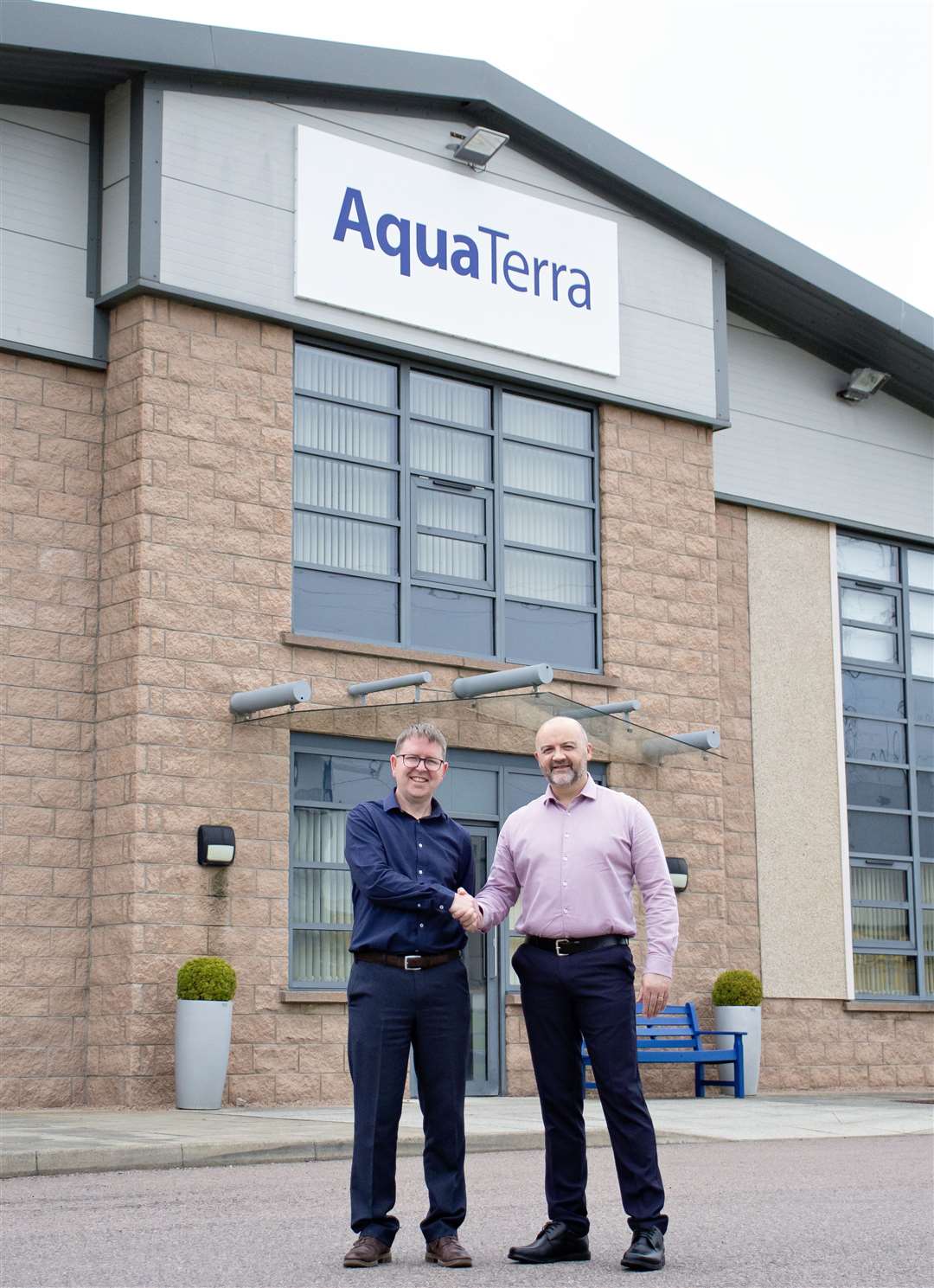 Charlie Cameron, Managing Director of AquaTerra Training with Keith Adam, Managing Director of Polaris Learning