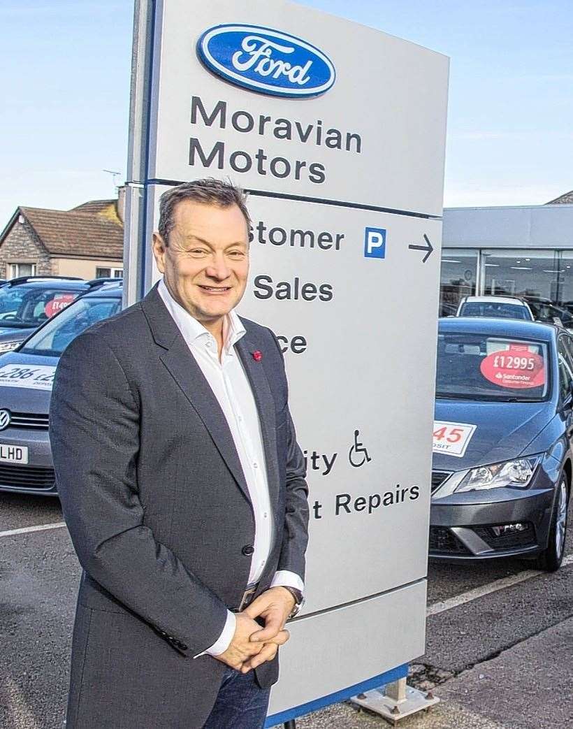 Moravian Motors and Regency owner Charles Milne.
