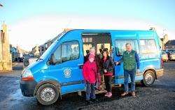 The Huntly community minibus provides a much needed service.