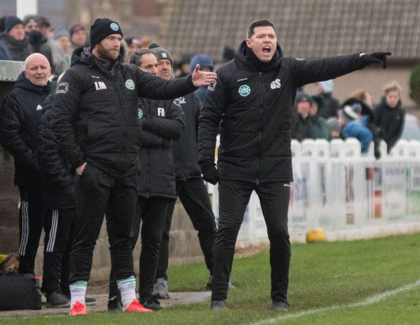 Buckie boss Graeme Stewart knows his team can’t afford to slip up many more points as they challenge Brechin for the title. Picture: Daniel Forsyth..