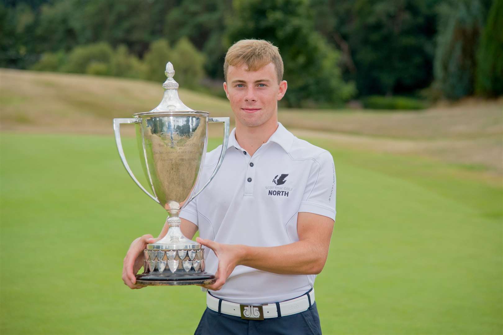 Matty Wilson won the five-day open at his home club of Forres in 2018 and is going for the Moray GC crown..Picture: Daniel Forsyth.