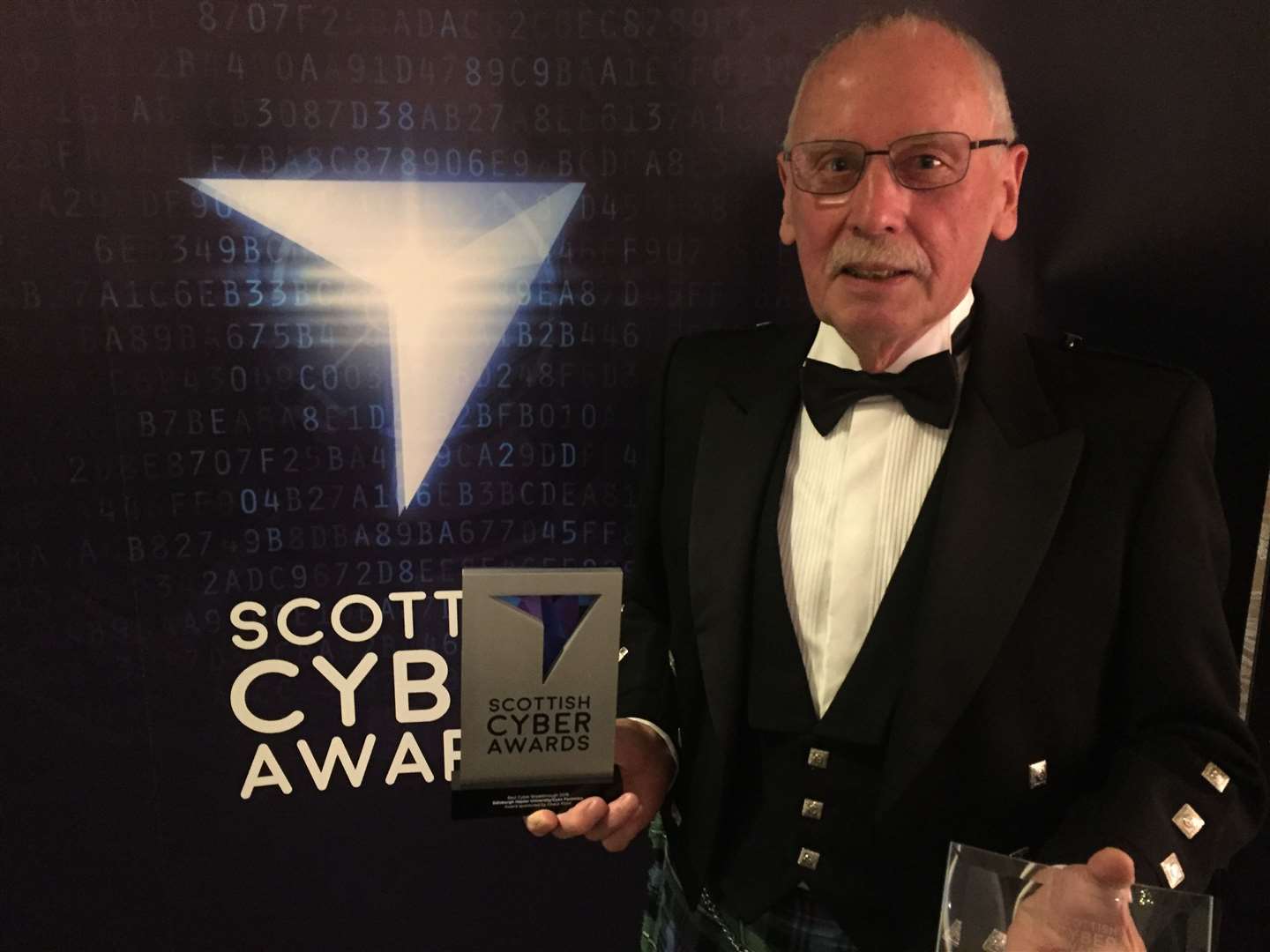 Dr Phil Penrose has won the ‘Oscar’ for Best Cyber Breakthrough at the Scottish Cyber Awards.