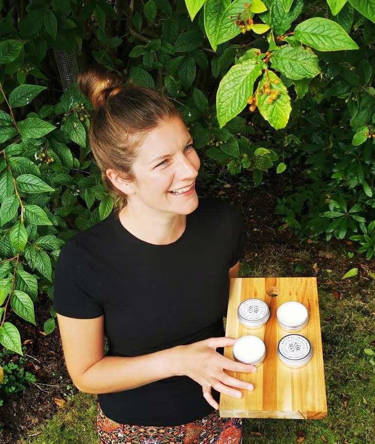 Business owner Kathryn McIntosh launched sustainable deoderants during lockdown.