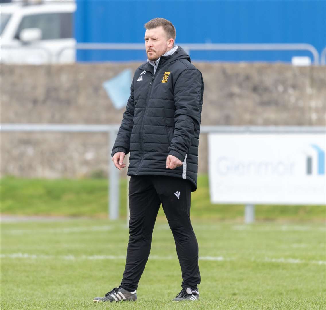 Huntly's manager Allan Hale. Picture: Beth Taylor.