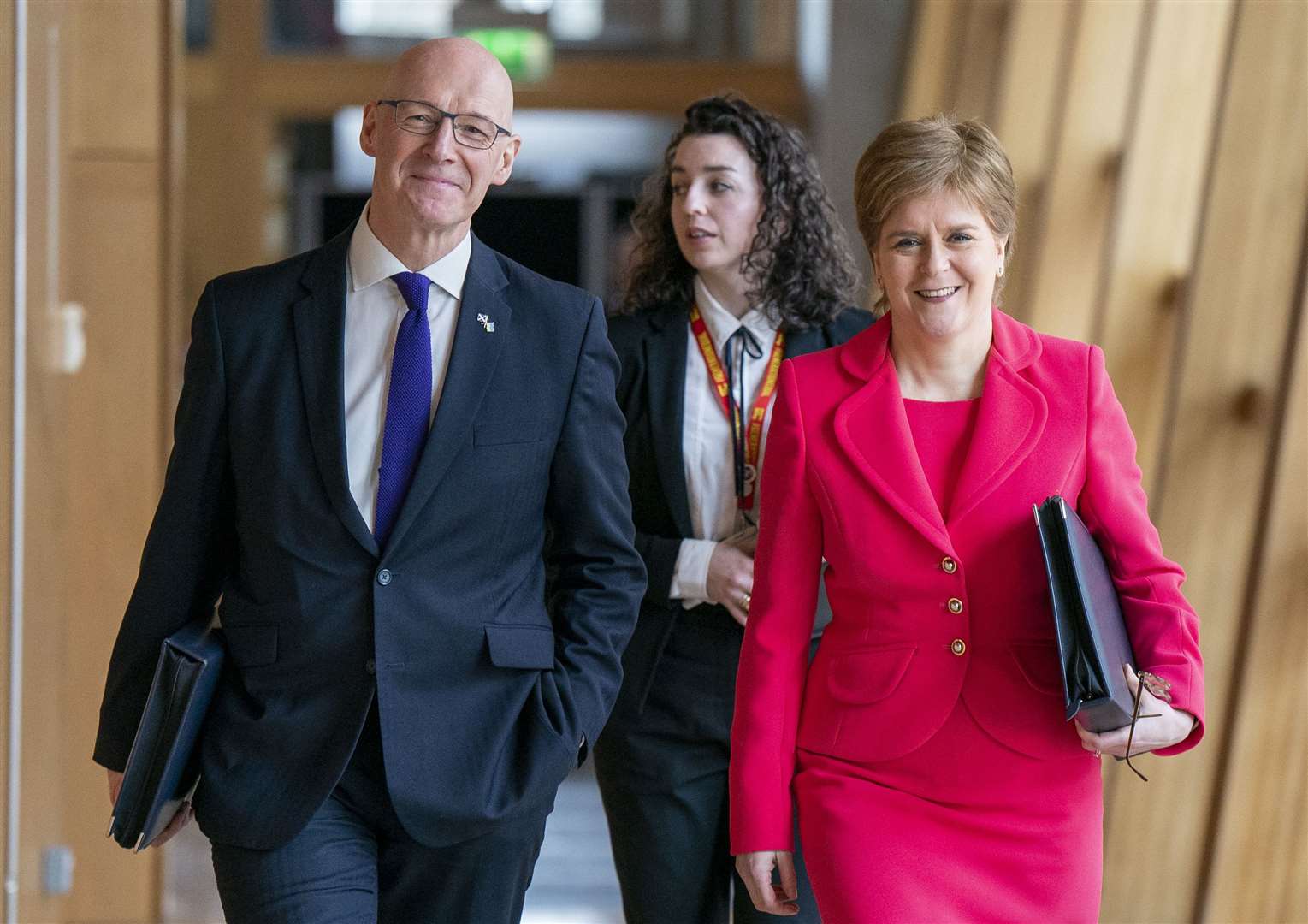 Both the First Minister and her deputy will leave office next week (Jane Barlow/PA)