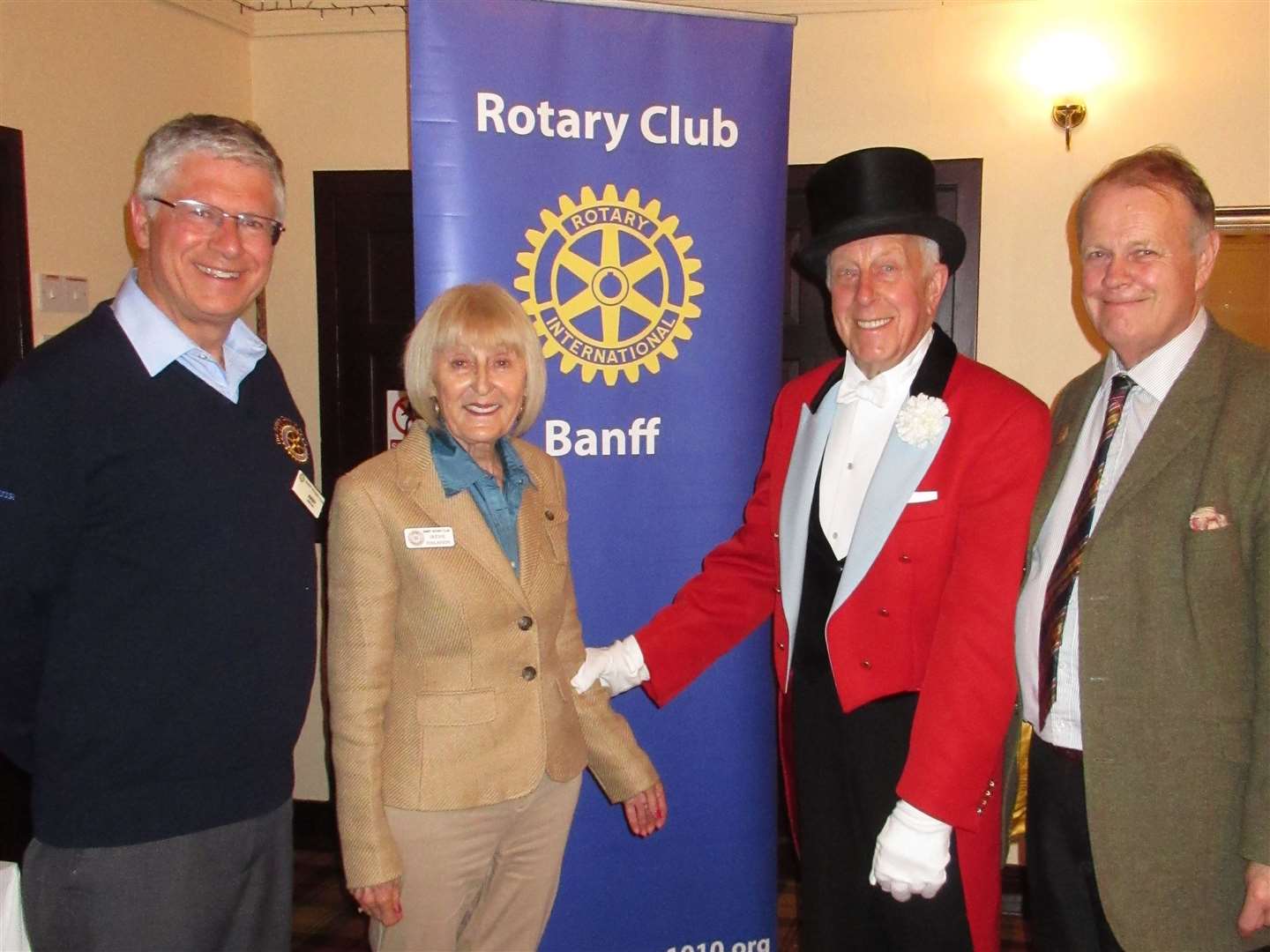 The Rotary Club of Banff welcomed Zippos Circus ringmaster Norman Barrett MBE to its recent meeting.