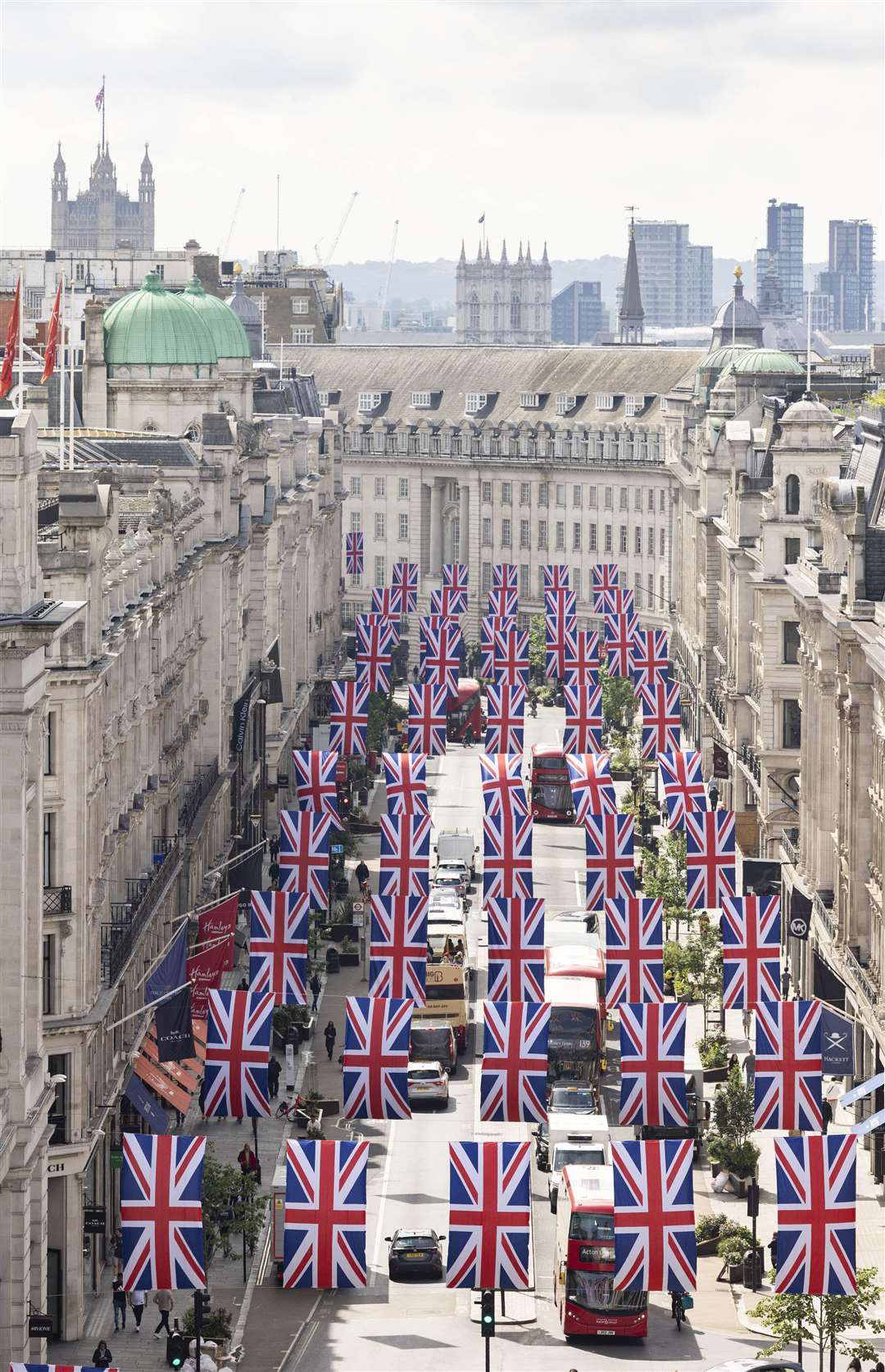 Views over Regent Street and St James’s in London (Matt Alexander/PA)