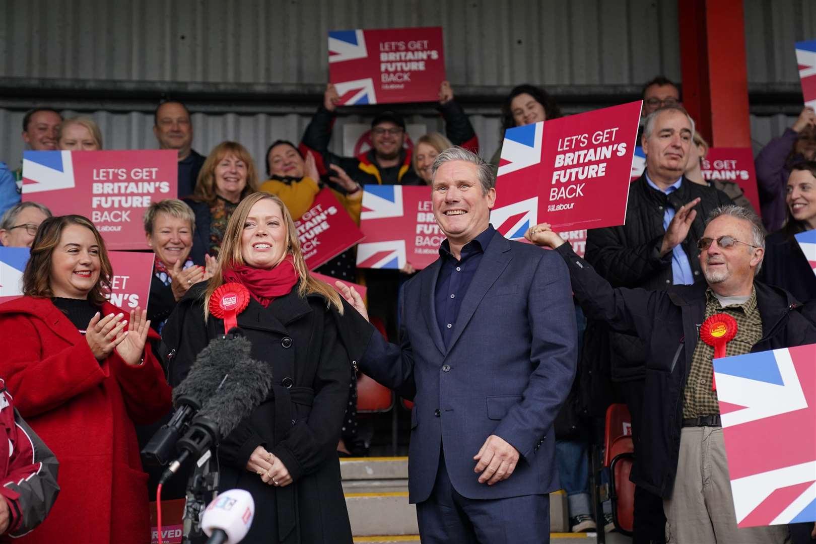 Labour saw a 22 point swing towards them in Tamworth (Jacob King/PA)