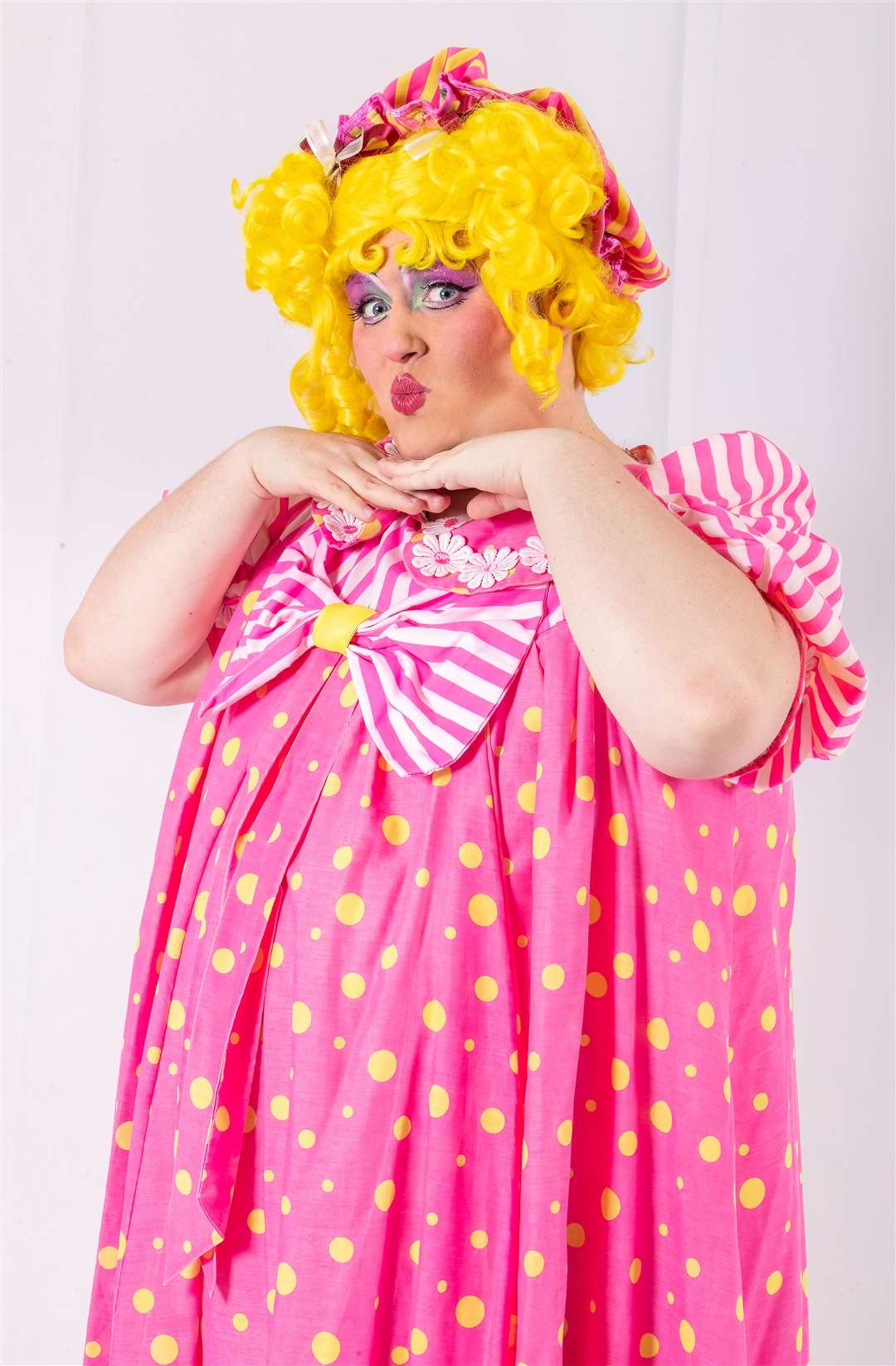 Lewis Moggach as Dame Trott for Aurora Productions' version of Jack and the Beanstalk...Picture: Kate Friday
