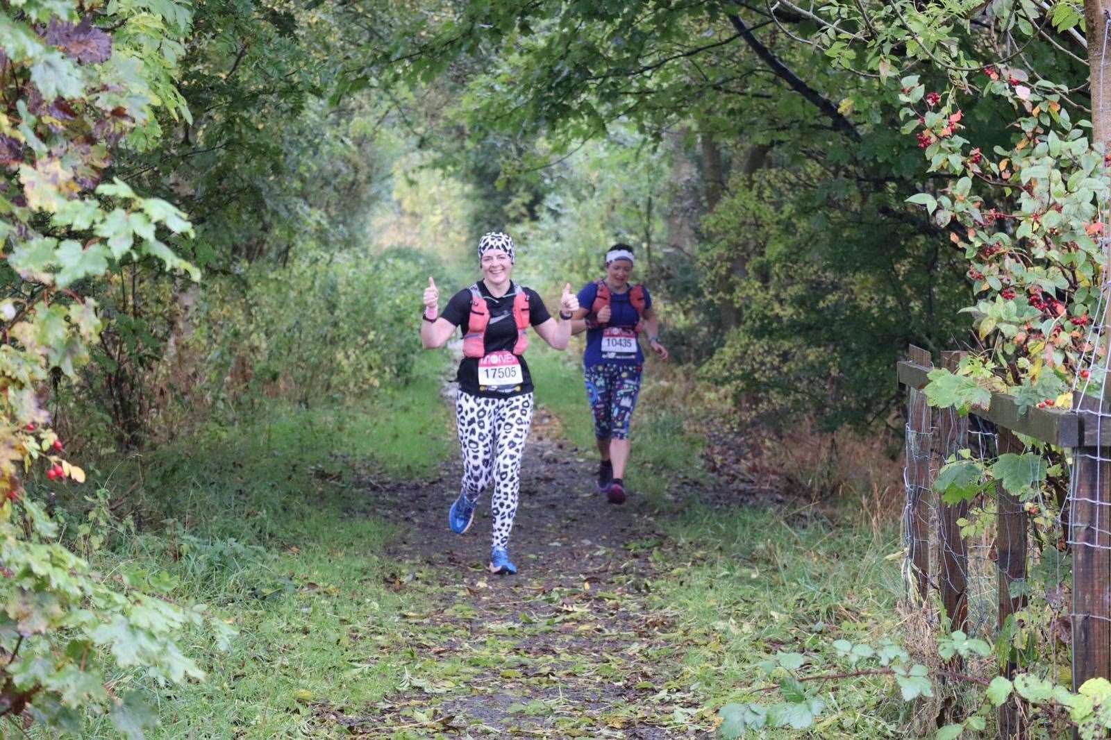 Club members Sonia McTavish and Moira Anderson took on the challenge in less than ideal conditions.