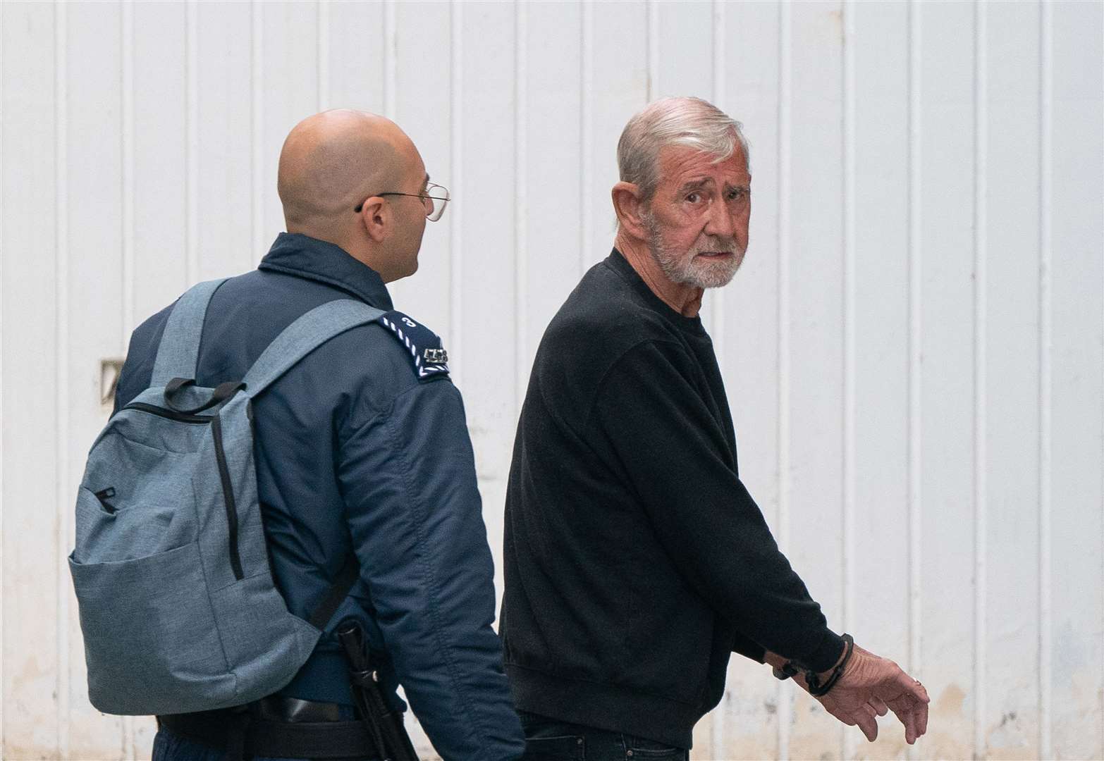 David Hunter arrives at Paphos District Court in Cyprus (Joe Giddens/PA)