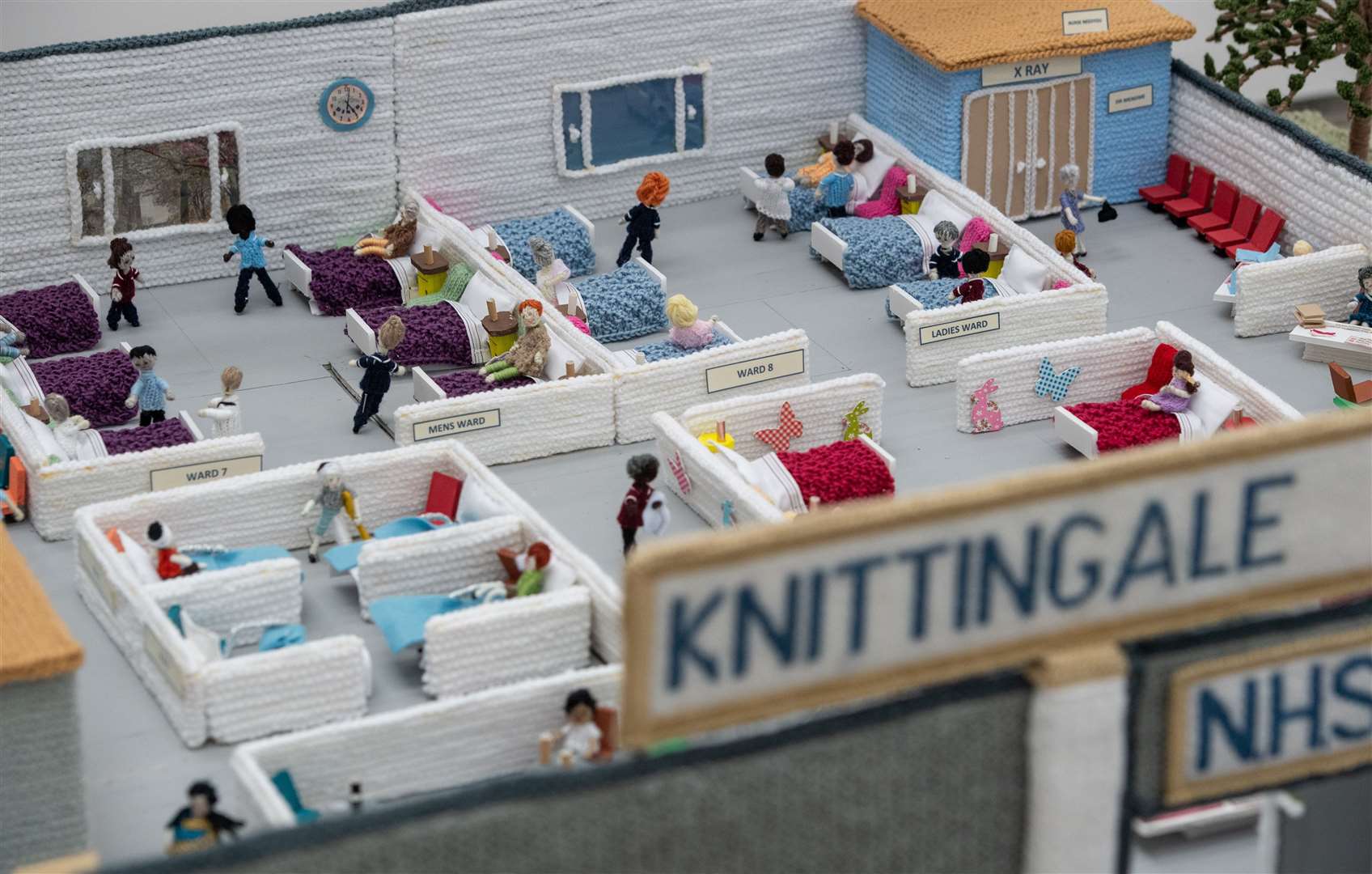 The ‘Knittingale’, created by great-great-grandmother Margaret Seaman (Joe Giddens/PA)