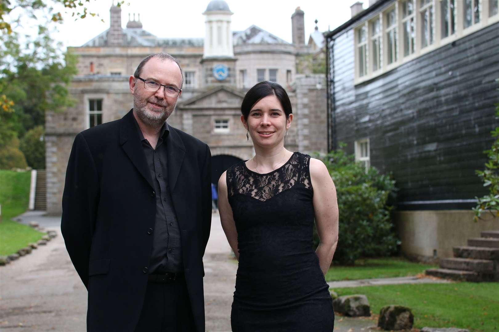 Composers Peter Kemp and Moira Morrison. Picture: David Porter