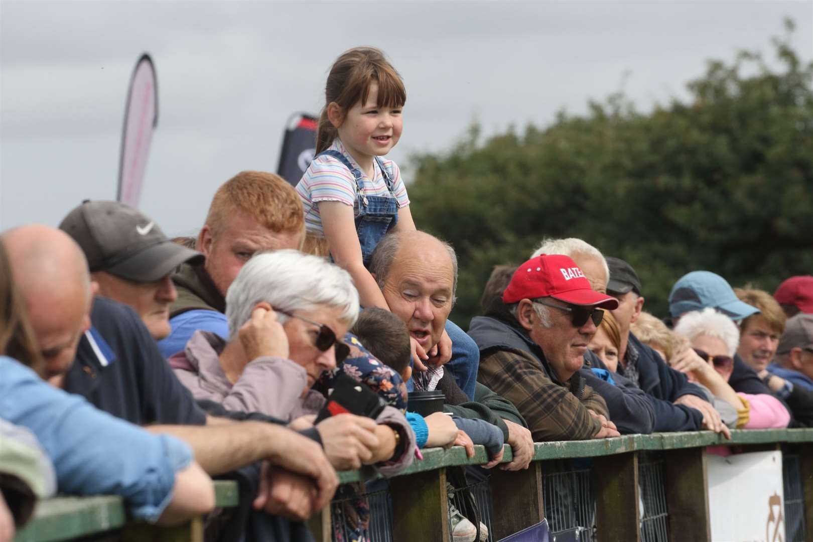 The crowds enjoy the show on Sunday. Picture: David Porter