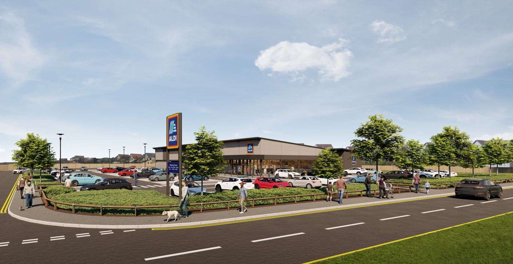 Aldi is looking to build a new store in Macduff.