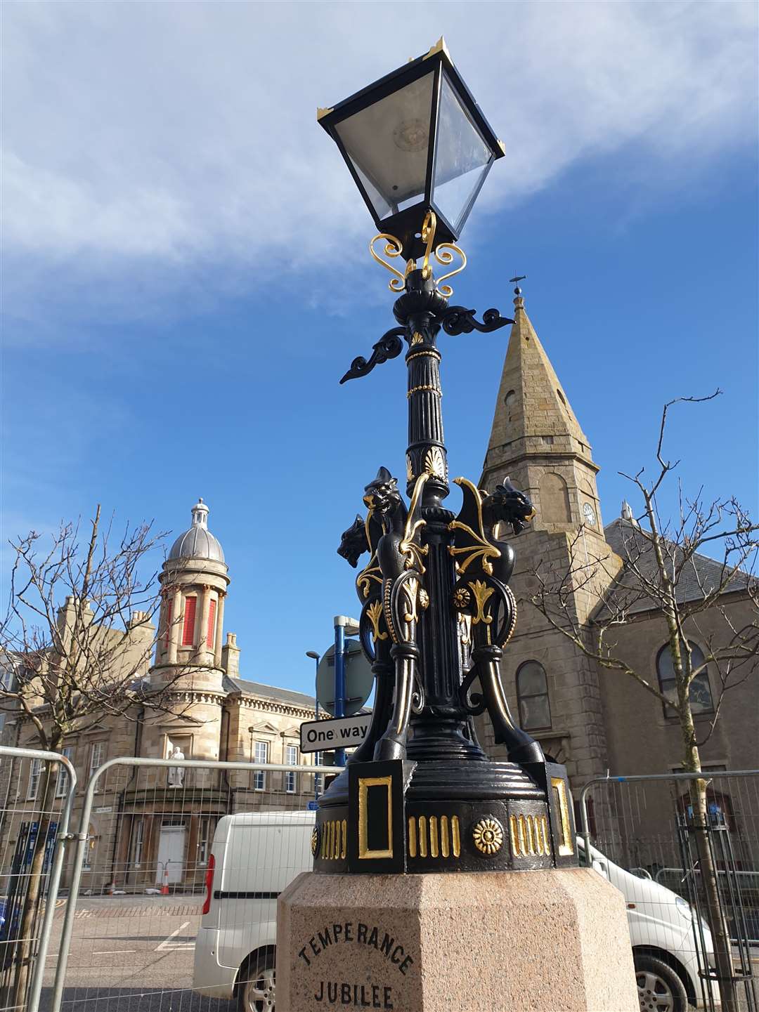 The Temperance fountain will be switched on.