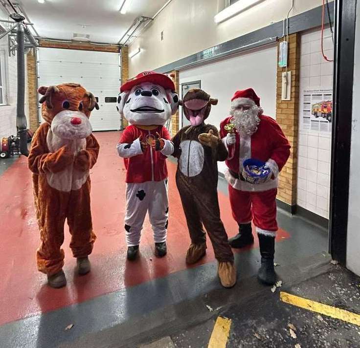 Santa will be taking up residence at Fochabers fire station for three days. Picture: Fochabers fire station