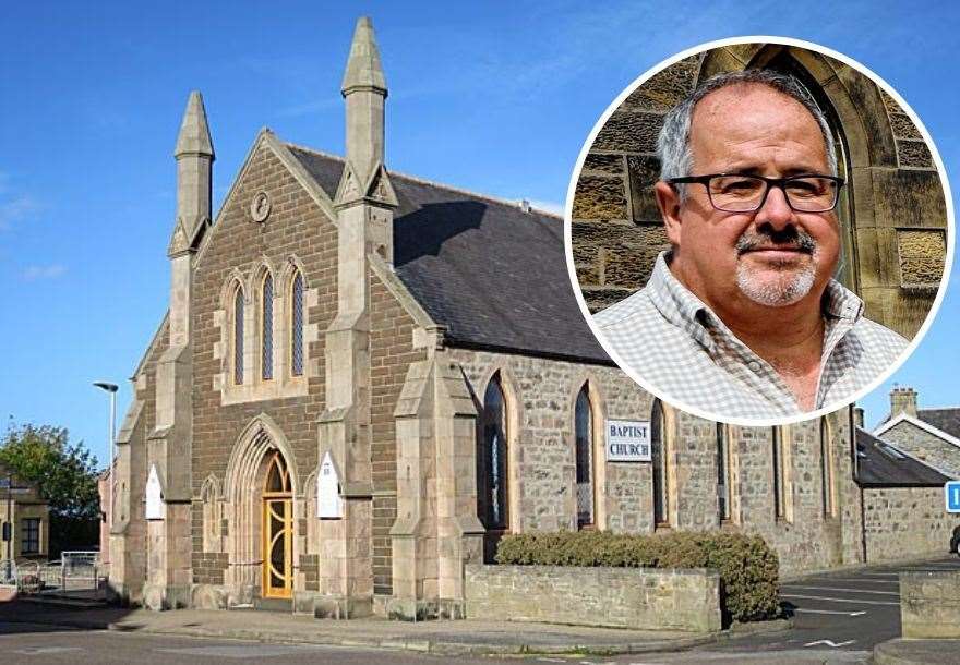 Buckie Baptist Church will be the new venue for the Moray Coast Convention. Inset: Convention chairman Bill Mowat.