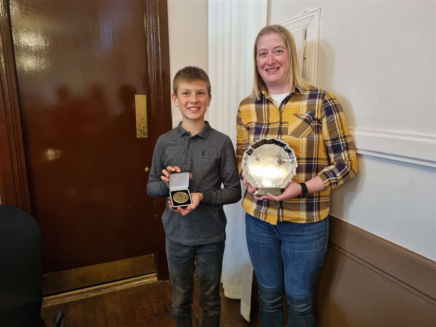 Gillian and Barron Stevenson from Newmill composed the winning entry to claim the inter-generational Charles Murray trophy.