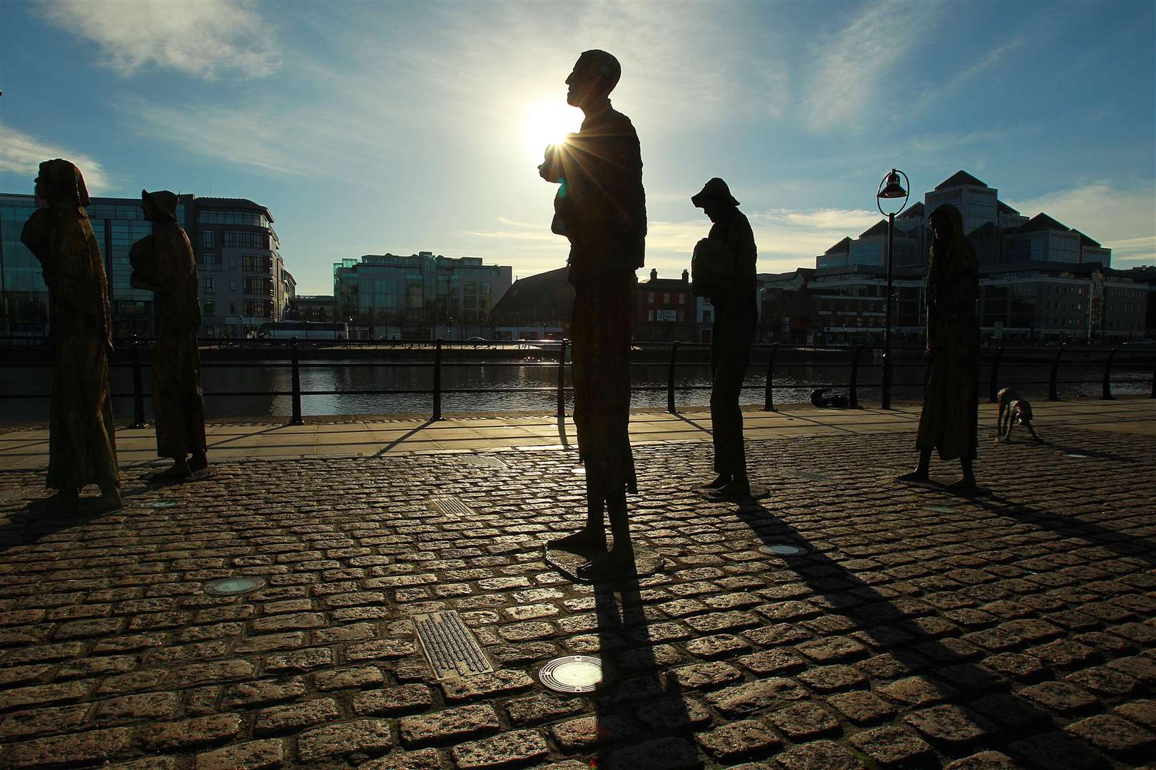 Statues commemorating the Great Famine (1845-1852) in Ireland (Julien Behal/PA)