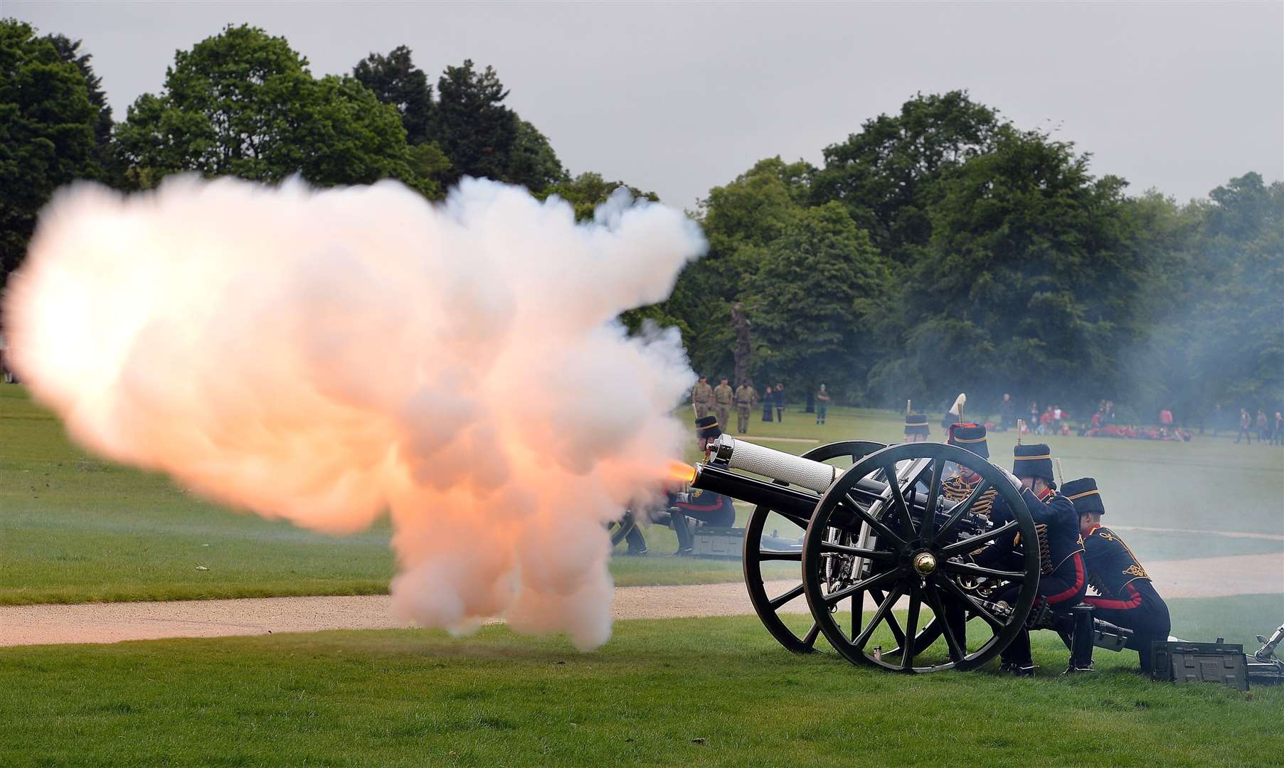 Gun salutes will take place on Saturday in Hyde Park and the Tower of London (John Stillwell/PA)