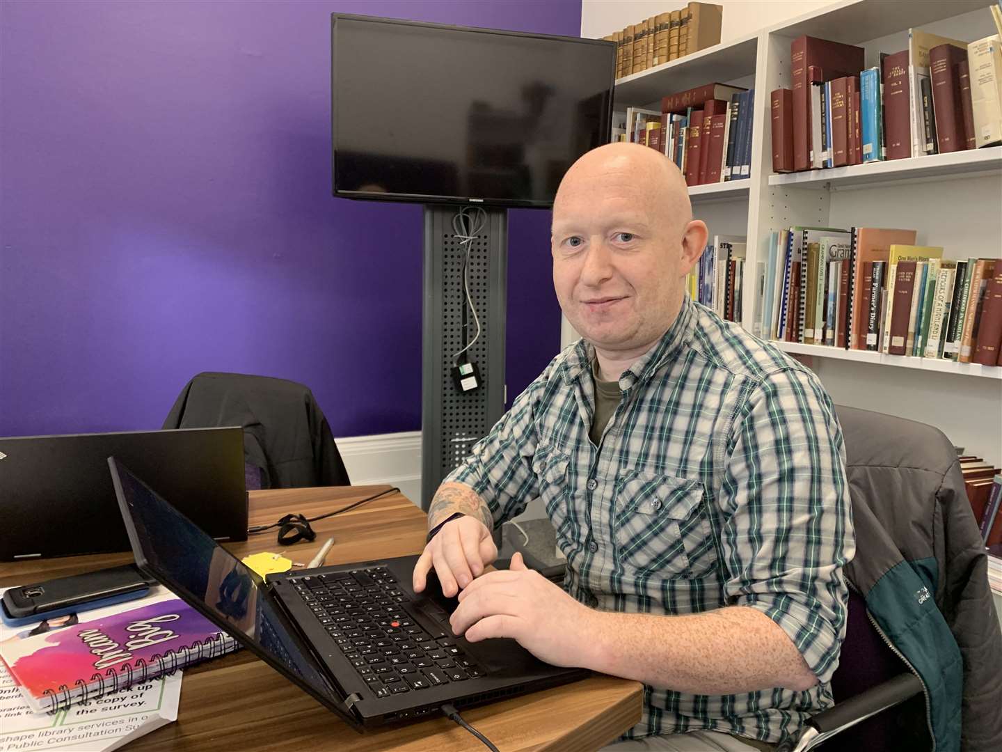 Barnardos project worker Andrew Michie is leading the Banff Community Advice Hub.