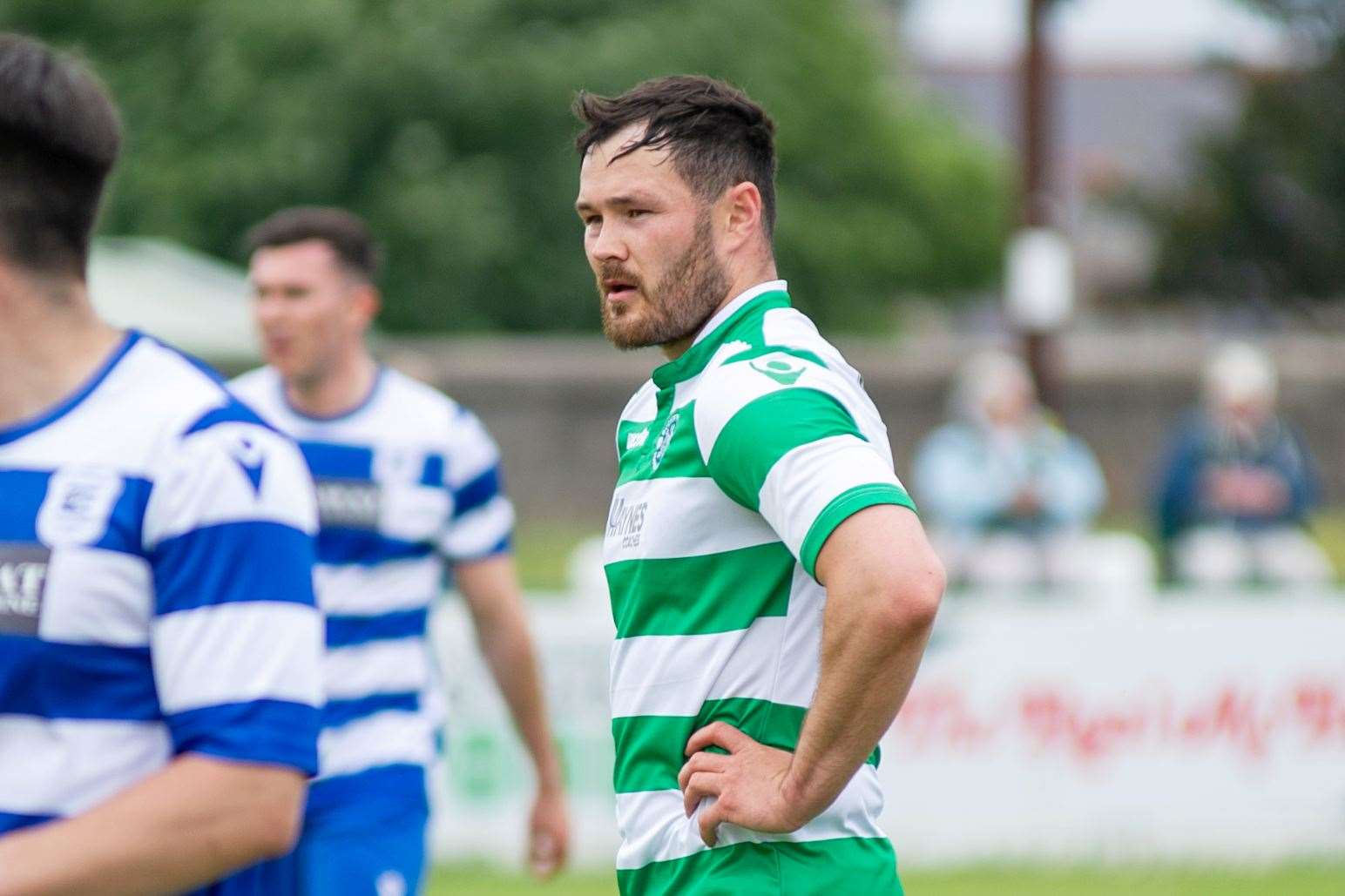 Graeme Stewart says his new striker, Adam MacLeod, will need time to readjust to the Highland League. Picture: Daniel Forsyth