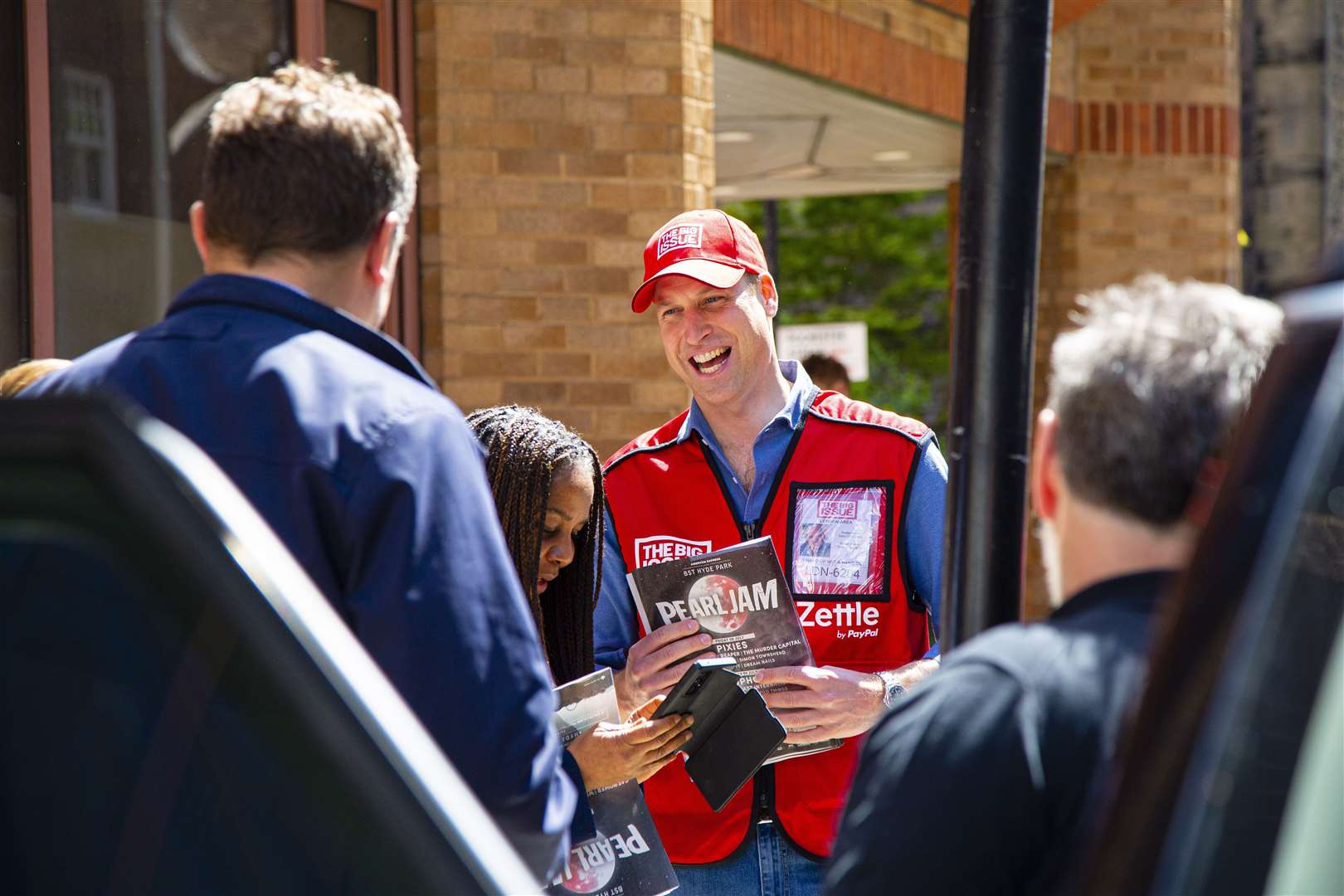 The Duke of Cambridge selling the Big Issue in London (Andy Parsons/The Big Issue/PA)