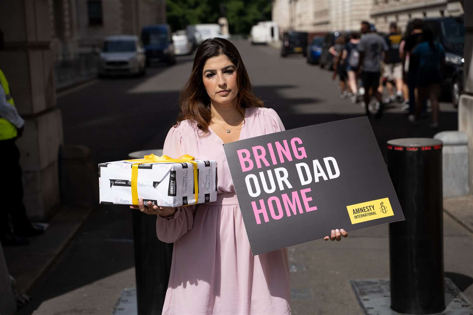 Roxanne Tahbaz has said Father’s Day is ‘the hardest day of all’ (Richard Presley/Amnesty UK/PA)