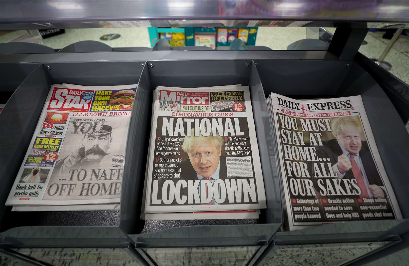 Newspapers suffered a drop in sales and falling advertising revenue during the lockdown (David Davies/PA)