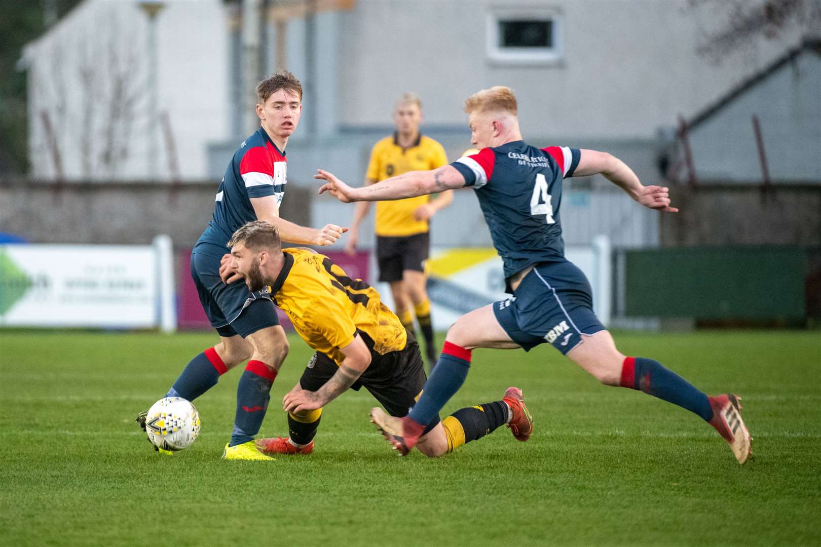 Turriff United lost out to Nairn, Picture: Callum Mackay..