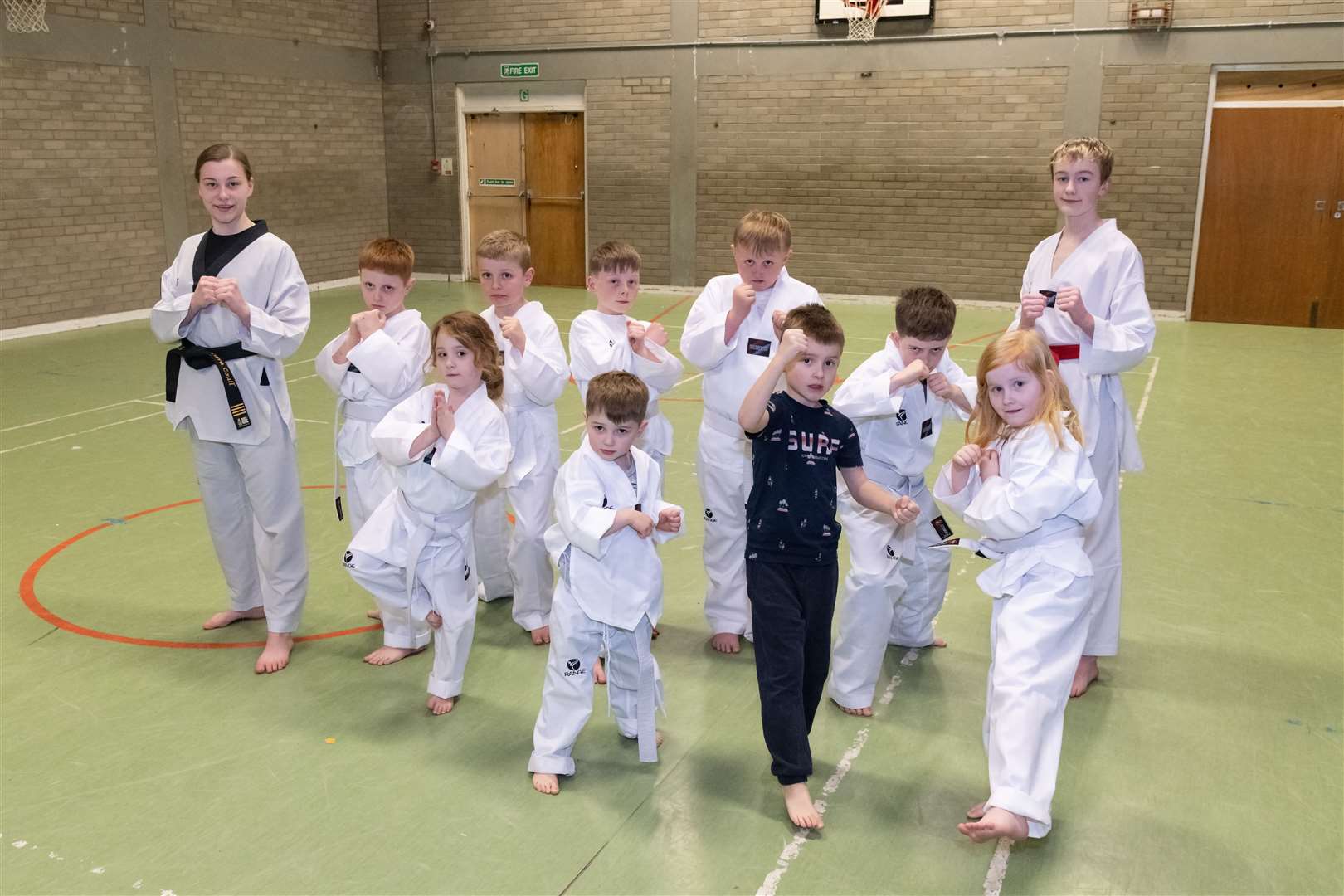 Cara Coull (left) and brother Luke's new community taekwondo club has been enjoying success. Picture: Beth Taylor