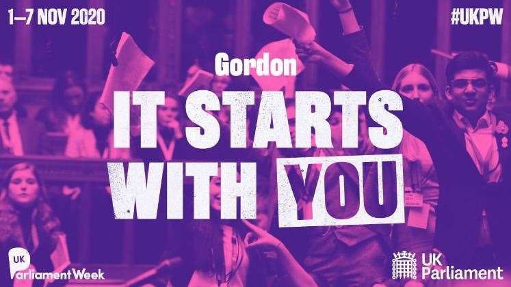 The public in Gordon have been encouraged to get involved with UK Parliament Week.