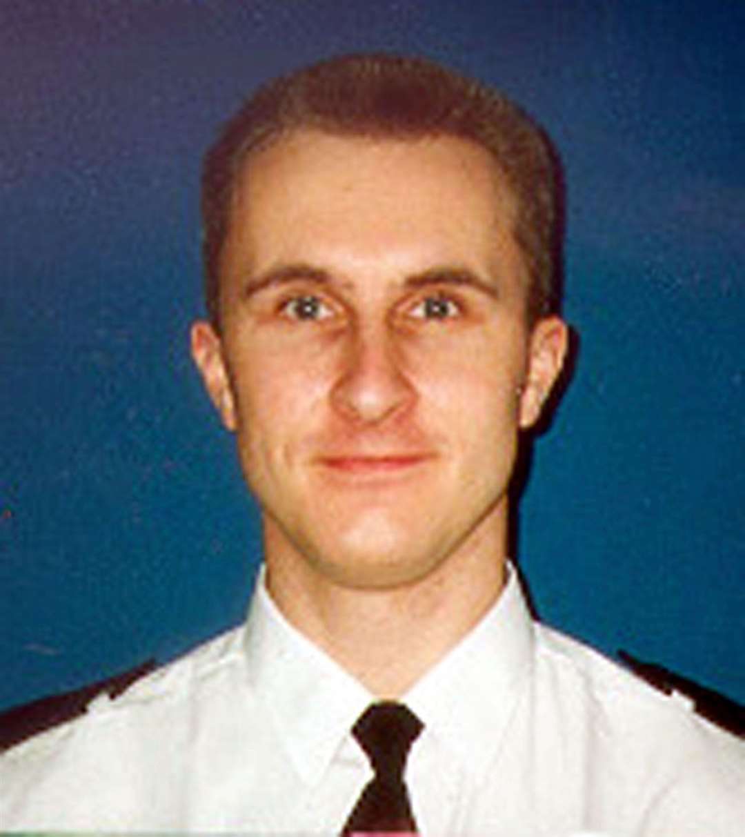 Pc Jon Odell was dragged 50 yards along the road after being hit by Rule in December 2000 (Kent Police/PA)