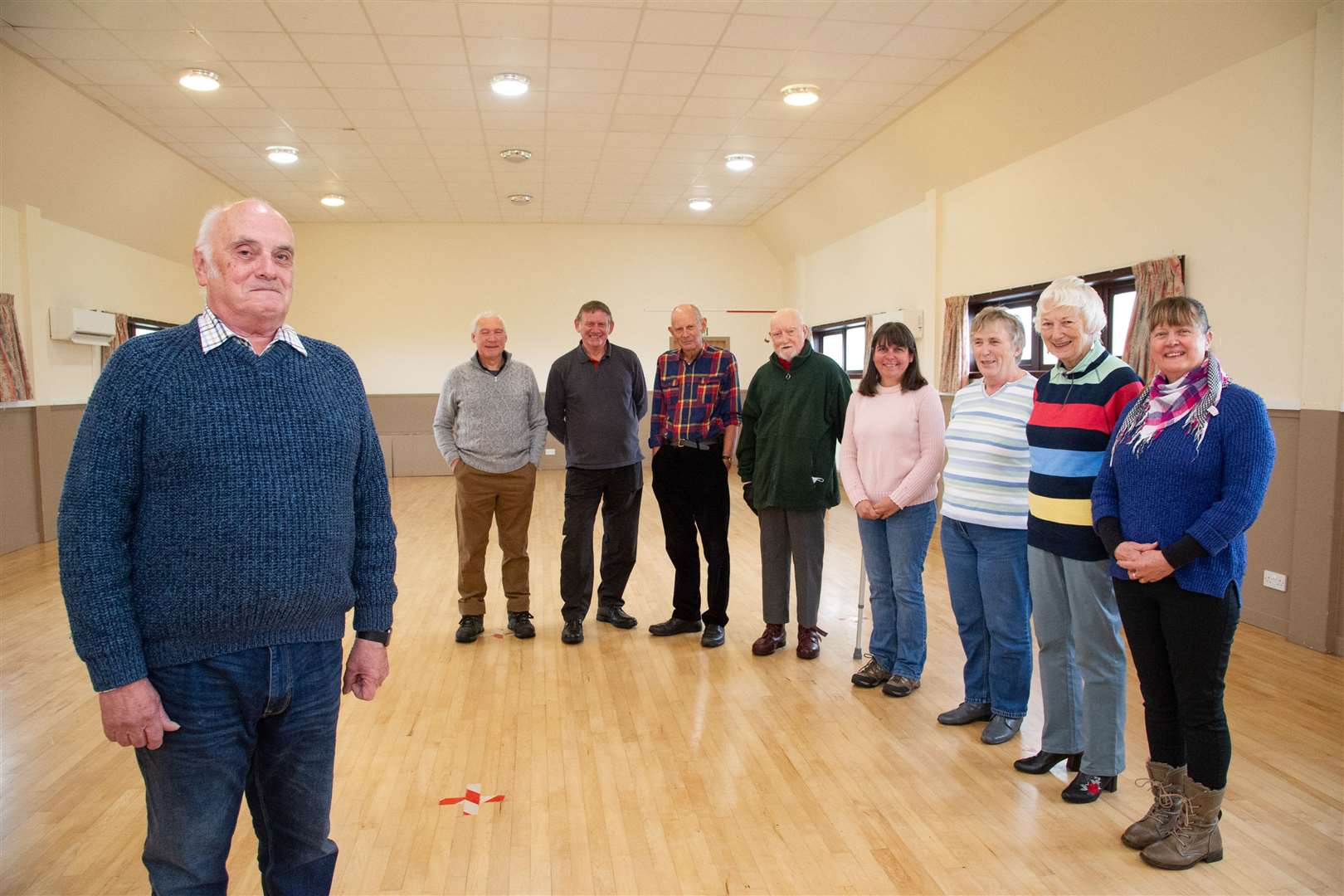 Chairman John Going (left) is joined by fellow Portknockie Community Association members in making an appeal for new members to step forward. Picture: Daniel Forsyth