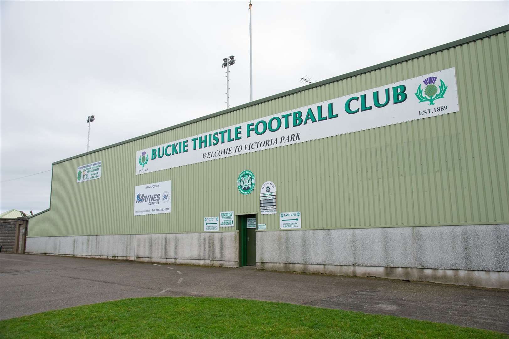Victoria Park could welcome fans back next week but Buckie Thistle need help. Picture: Daniel Forsyth..