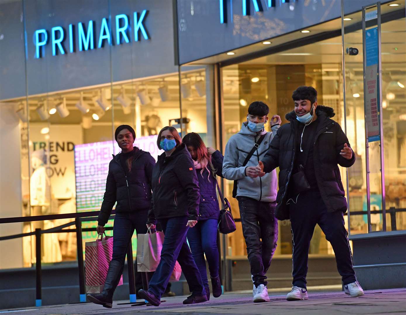 Customers spent heavily in Primark during the brief December period when stores were allowed to open in the UK (Jacob King/PA)