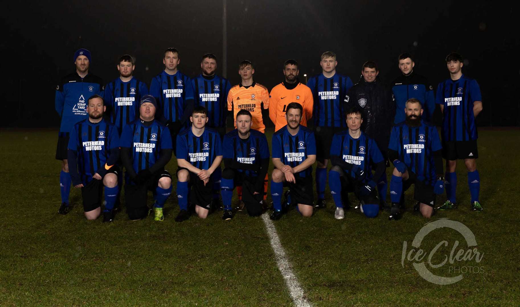Peterhead United FC took on the challenge to raise money for Clan Cancer Support. Image credit: Ice Clear Photos/Peterhead United