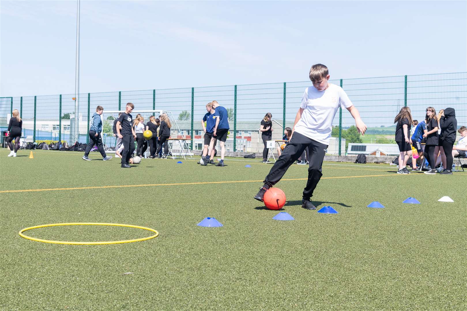 There were lots of outdoor activities for the upcoming S1 pupils to take part in. Picture: Beth Taylor