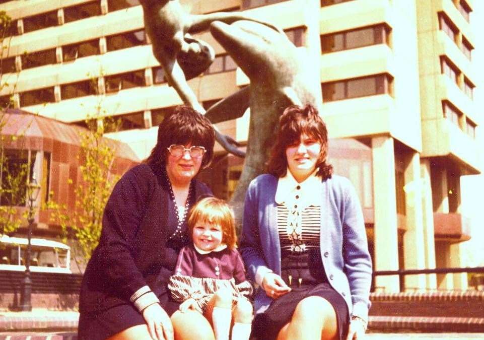 Pamela Palmer (right) on a trip to London (Family/PA)