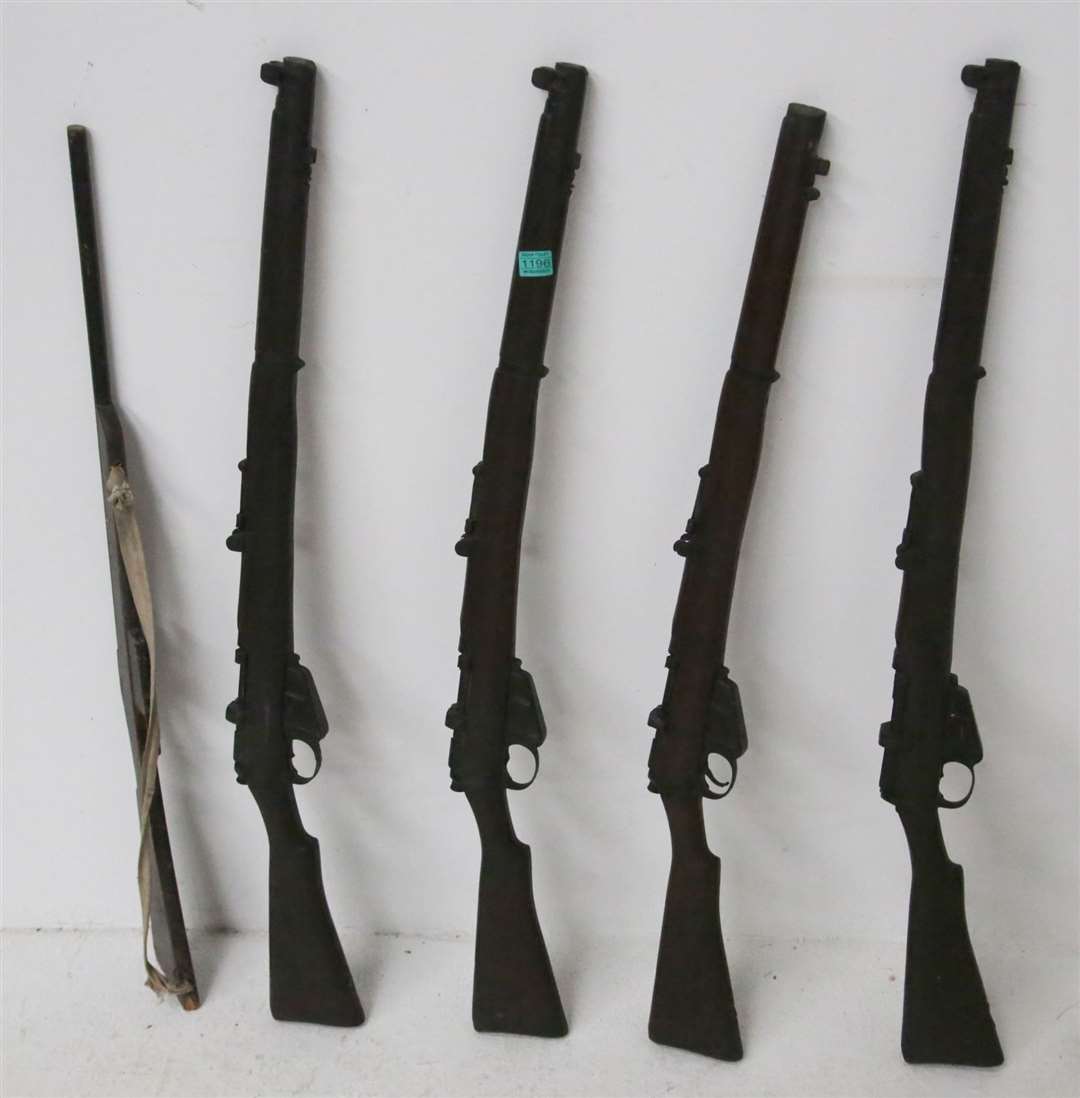 Prop rifles used in the 1996 film Michael Collins (Niall Mullen/PA)