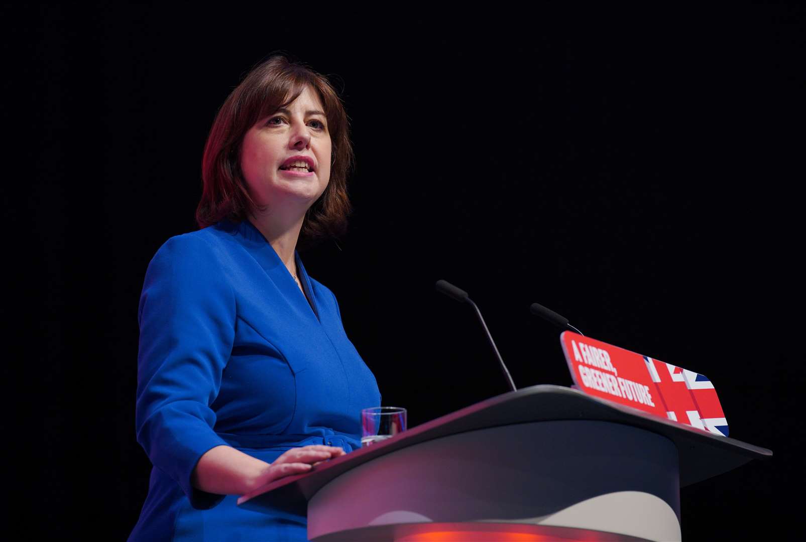 Shadow culture secretary Lucy Powell announced that Labour is launching an independent review into the ‘future direction’ of the BBC (Peter Byrne/PA)