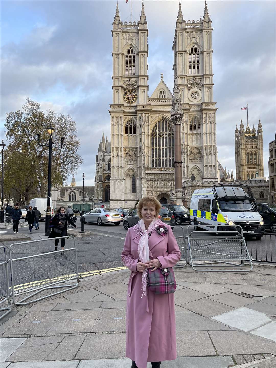 The Reverend Dr Kay Gauld at Westminster Abbey for the special service.