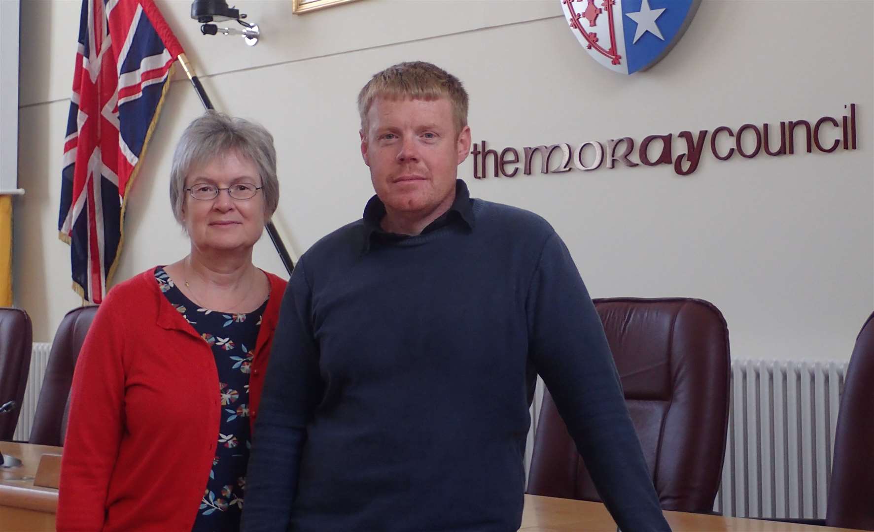 Councillors Claire Feaver and Tim Eagle.