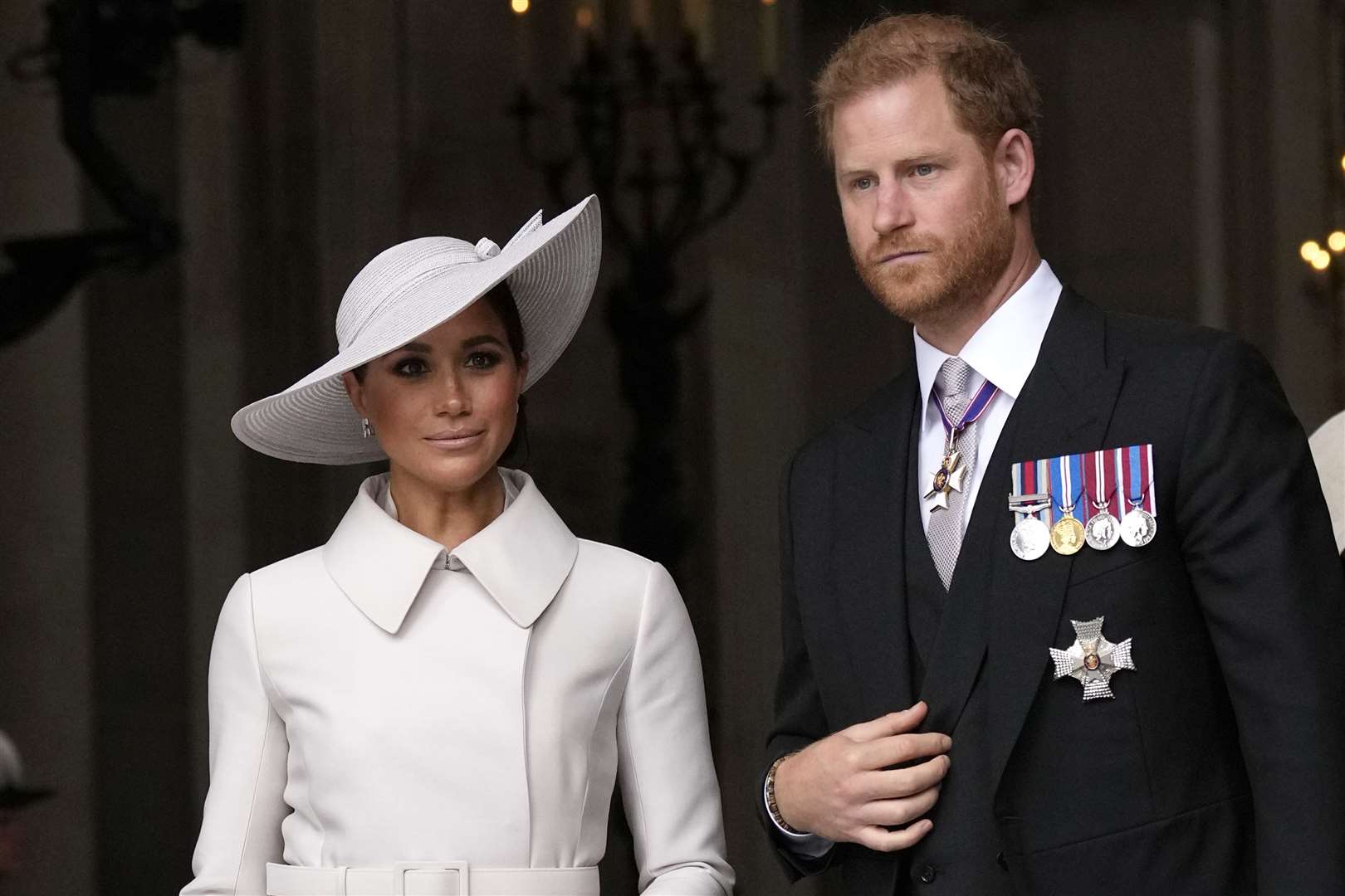 The Duke and Duchess of Sussex condemned ‘all acts of terrorism and brutality’ (PA)