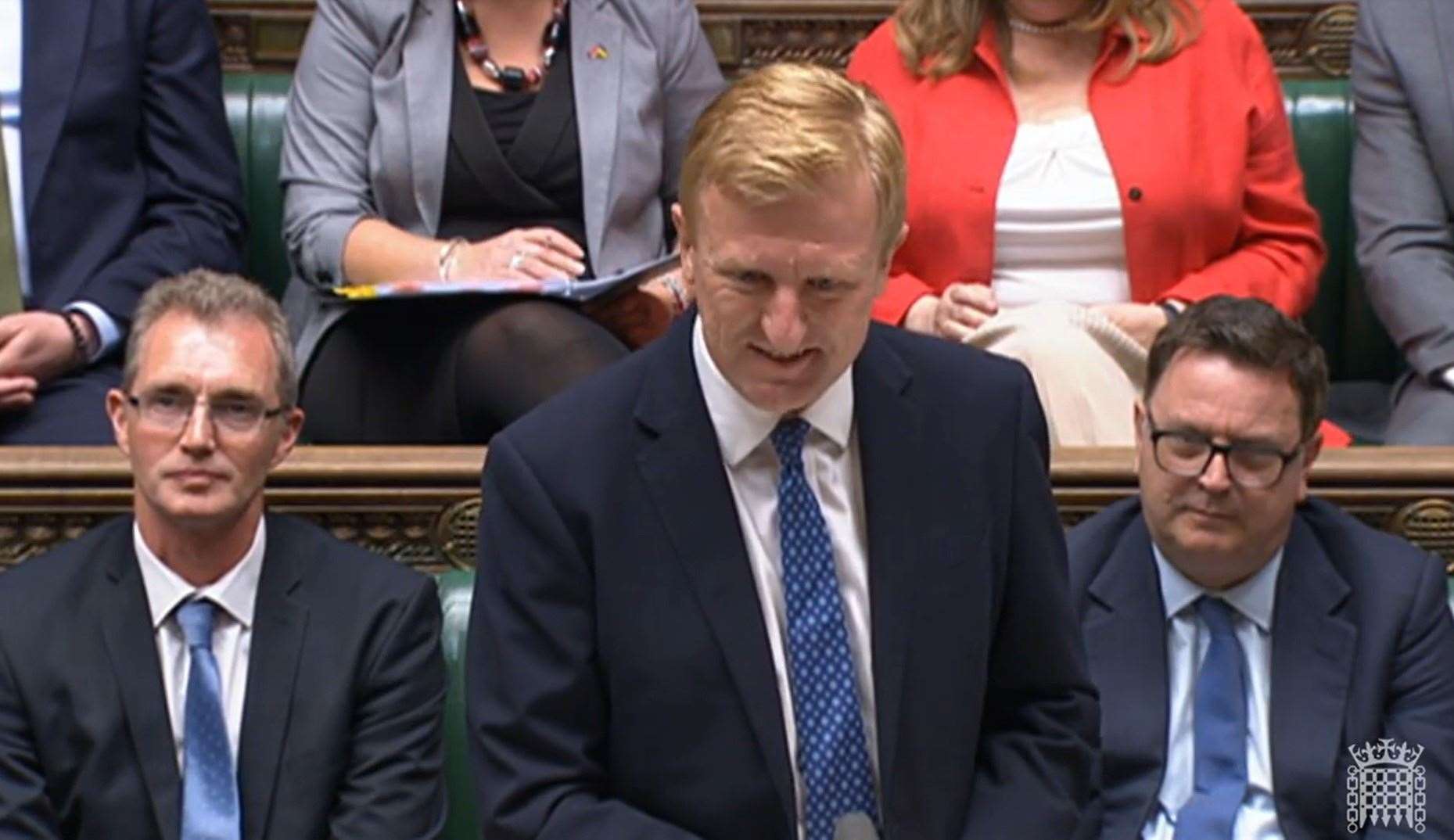 Oliver Dowden led Prime Minister’s Questions in the Commons on Wednesday (House of Commons/UK Parliament/PA)